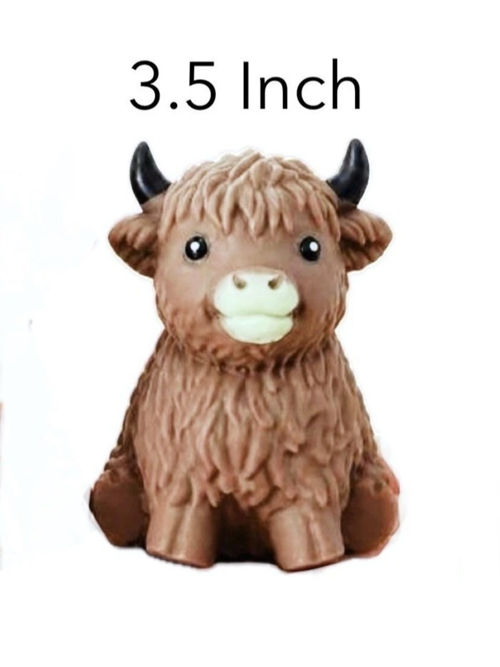 3.5” Highland Cow Squishy Stress Relief Toy